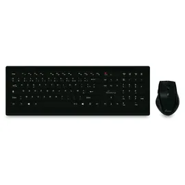 MediaRange Tastatur-Set & optis. 5 Tasten Funk-Maus (FR) sw