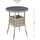 Juskys Yoro Polyrattan Gartentisch rund Ø 60 cm Grau