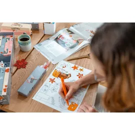 Stabilo Adventskalender Tierisch kreativer Familienkalender 2022 Blau