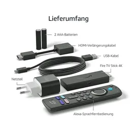 Amazon Fire TV Stick 4K mit Alexa-Sprachfernbedienung (3. Gen.)