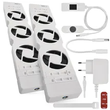 EMOS Heizung-Ventilator DUO 2 Stück Luftdurchfluss 36 m3/h