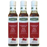 (3,81 €/100ml) Chiliöl Levante (3 x 250ml) - Aromatisiertes Olivenöl mit Chili