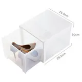 360Home Schuhboxen transparent stapelbar Schuhaufbewahrung Box Schuhregal