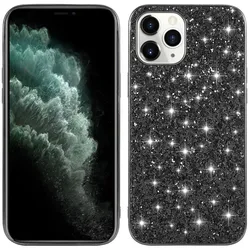 Schutz Handy Hülle für Apple iPhone 15 Pro Case Cover Glitzer Bumper EtuisTasche
