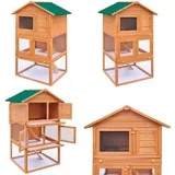 Kaninchenstall Kleintierhaus Hasenstall 3 Ebenen Holz - Kaninchenstall - Kleintierhaus - Hasenstall - Tiergehege - Holzhaus - Home & Living