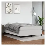 vidaXL Boxspringbett 140 x 190 cm Weiß