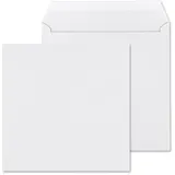 ÖKI Briefumschläge quadratisch ohne Fenster weiß haftklebend 50 St.