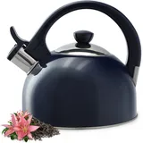 Kadax Wasserkessel aus Edelstahl, 1,7L Wasserkessel, Marineblau