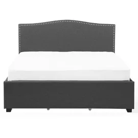 Beliani Polsterbett 160 x 200 cm Dunkelgrau