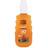 Garnier Ambre Solaire Kids Sun Protection Spray SPF50 Wasserfestes Sonnenschutzspray für Körper und Gesicht 150 ml