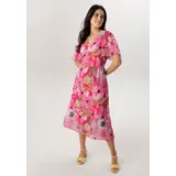 Aniston SELECTED Midikleid Damen Bunt/Florale Pink 36