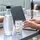 Sodastream Crystal 3.0 schwarz + 1 Glaskaraffe + Zylinder