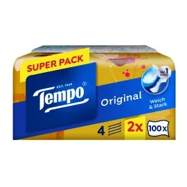 Tempo Kosmetiktücher 4-lagig 200 Stück