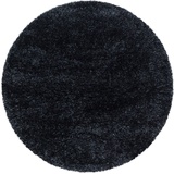 Ayyildiz Teppiche Hochflor-Teppich BRILLIANT 4200, rund, Polyester schwarz
