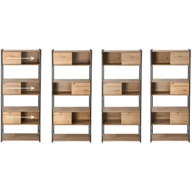 CaliCosy Bücherregal Holzwerkstoff 40 x 196,5 cm braun