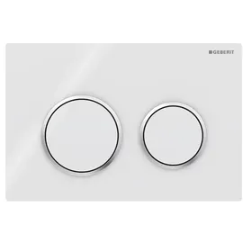 Geberit Omega20 Betätigungsplatte Omega 20 Pl/T we., Rg. hgl-vc, ro, f 2-Mg-Spül.