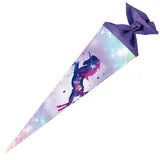 NESTLER Schultüte Galaxy Unicorn rund mit Filzverschluss 70cm