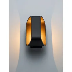 LED-Wandleuchte Orsay grau, 18x10x9.2 cm