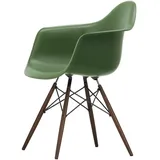 Vitra - Eames Plastic Armchair DAW RE, Ahorn dunkel / forest (Filzgleiter basic dark)