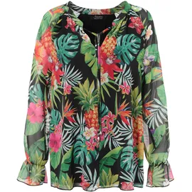 Aniston SELECTED ANISTON SELECTED, Schlupfbluse mit blickdichtem Jerseyfutter blau|bunt|gelb|grün|lila|rosa|rot 36, EU