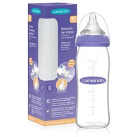 Lansinoh NaturalWave Glass Babyflasche Medium 240 ml