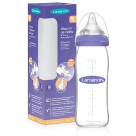 Lansinoh NaturalWave® Glass Babyflasche Medium 240 ml