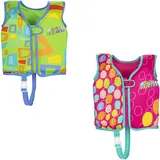BESTWAY Swim Safe ABC Schwimmweste mit Textilbezug Stufe B Aqua Star 3-6 Jahre, sortiert