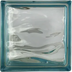 Fuchs Design Glasbaustein, BxH: 190 x 190 mm - blau