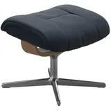 Stressless Fußhocker Mayfair Leder 55 x 41 x 39 cm Blau