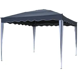 Pavillon Faltpavillon Gartenpavillon Festival Garten Feier Camping Grau 3x3 m