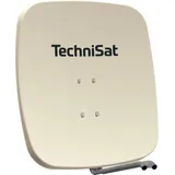 TechniSat SATMAN 65 Plus - Satellitenschüssel (65 cm Sat Anlage, Antenne mit Mast- und AZ/EL-Halterung passend für UNYSAT-Universal LNB) Beige