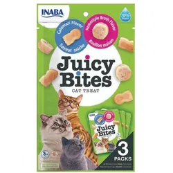 INABA Juicy Bites Knabbertaschen mit saftigem Kern in lustigen Formen 33,9 g (3x11,3 g)