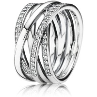 Pandora Damen-Ring 925 Silber Zirkonia weiß Gr. 54 (17.2)