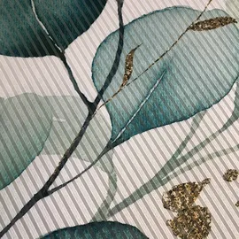 home in green ABANIO 1, Stk. tlg. DIGITALBEDRUCKT, BAMBUSOPTIK RECYCELT