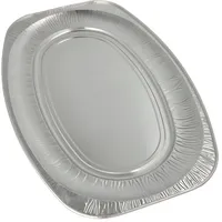 Papstar Starpak Servierplatten, Alu oval 54,7 cm x 35,8 cm