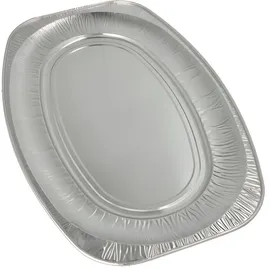 Papstar Starpak Servierplatten, Alu oval 54,7 cm x 35,8 cm