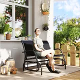 Outsunny Schaukelbank 123 x 70 x 87 cm schwarz