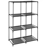 ADOB Steckregal Kunststoff B:68,5cm H:104cm T:34,5cm schwarz