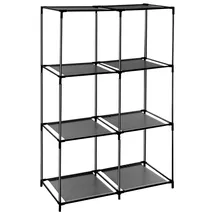 ADOB Steckregal Kunststoff B:68,5cm H:104cm T:34,5cm schwarz