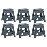 Home4You Klapphocker 6er Set Grau