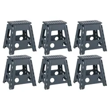 Home4You Klapphocker 6er Set Grau