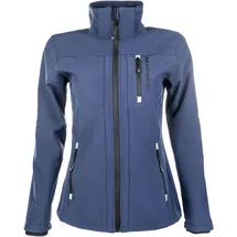 HKM 5273 Softshelljacke Sport, Damen Mädchen Jacke Regenjacke Kapuze, Blau (Dunkelblau), 176