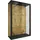 VCM Wandvitrine Udina M 80 x 60 x 25 cm Schwarz