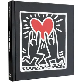 Grupo Erik Fotoalbum zum Selbstgestalten Keith Haring Scrapbook Weiße Seiten - Fotoalbum Klein 16x16 cm - Photoalbum 22 selbstklebend Seiten