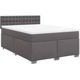 vidaXL Boxspringbett 140 x 200 cm Grau