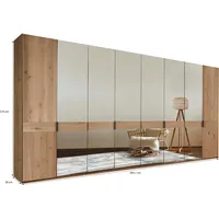 Wiemann Drehtürenschrank WIEMANN "Cardiff", braun (parsol, bronze, spiegelglas), B:393,1cm