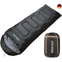 SOULOUT Schlafsack 3-4 Jahreszeiten - Winter Schlafsack Wasserdichter Leichter Deckenschlafsack Camping, Reisen und Outdoor-Aktivitäten -Ideal für Erwachsene und Kinder - 220 x 83 cm