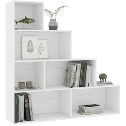 vidaXL Bücherregal/Raumteiler Weiß 155x24x160 cm Holzwerkstoff