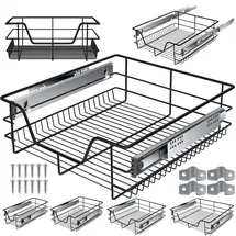 Kesser KESSER® Teleskopschublade Küchenschublade Küchenschrank Korbauszug Schrankauszug Vollauszug Schublade