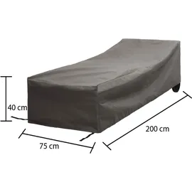Winza Outdoor Covers Gartenliege-Schutzhülle 200 x 75 x 40 cm Grau